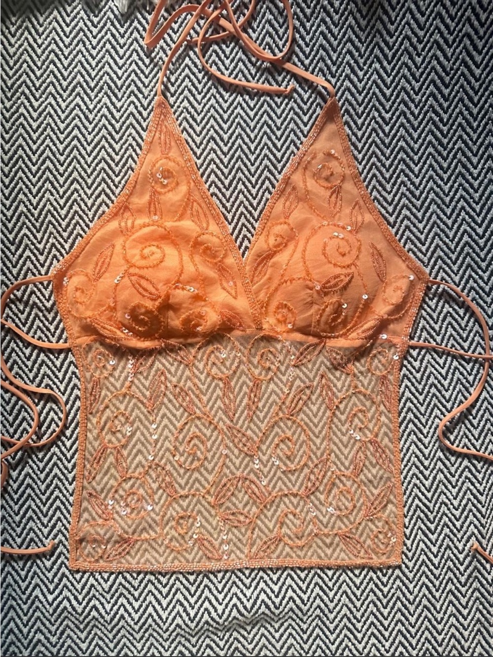 vintage rare y2k wet seal sequin top